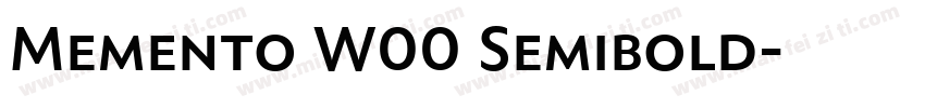 Memento W00 Semibold字体转换